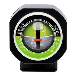 LED Dashboard Car Compass and Inclinometer - Angle and Slope Meter with Level Display (Black)