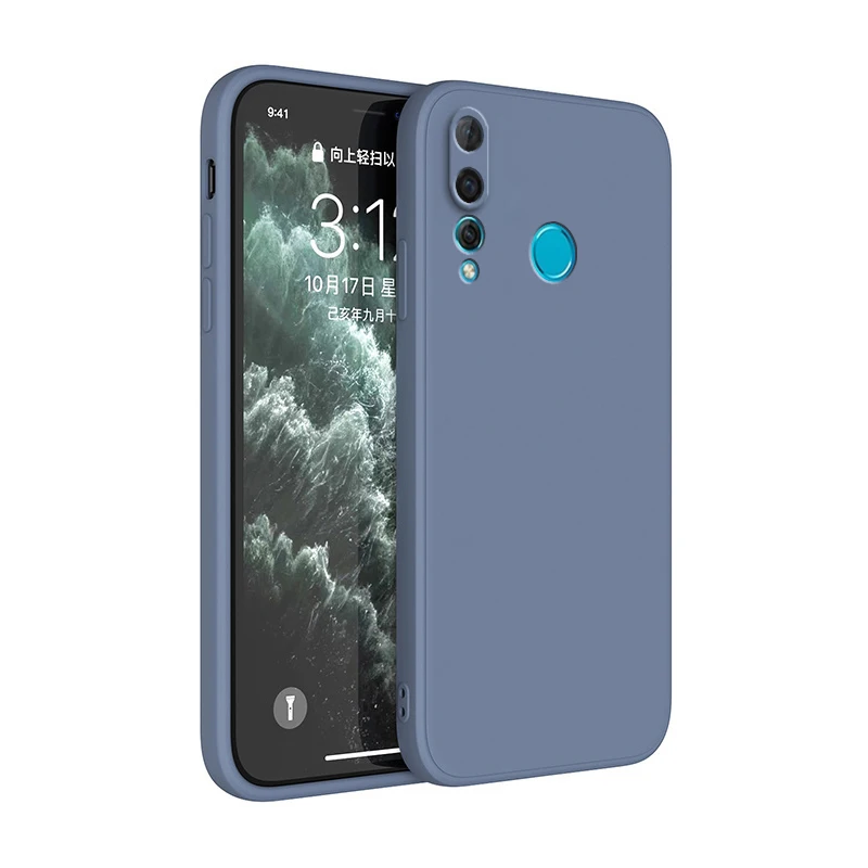Luxury Ultrathin Liquid Silicone Phone Case with Lens Protection - Classic Design