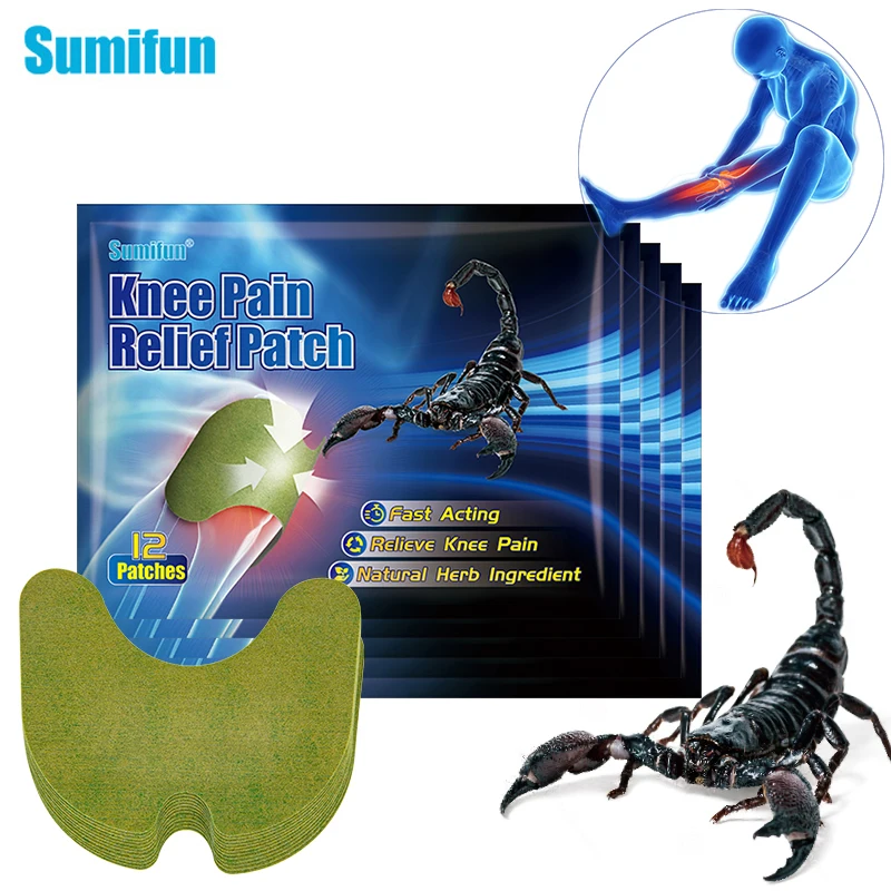 

24/36/60pc Sumifun Scorpion Venom Knee Care Patch Knee Rheumatoid Arthritis Wormwood Patch Treatment Of Synovitis Bruises Sprain