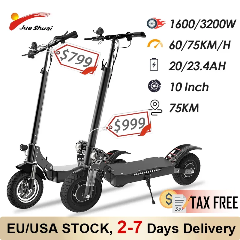 1600W/3200W Electric Scooter Folding Portable For Adults