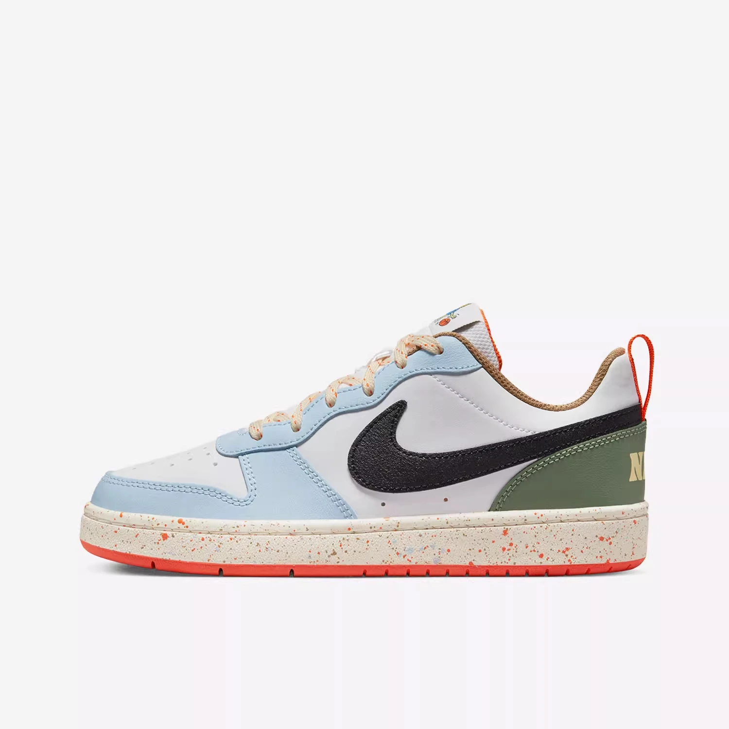 Nike Nike Women's Shoes Court Borough Low White Blue Women's Low-Top Casual Sneakers DX6052-101