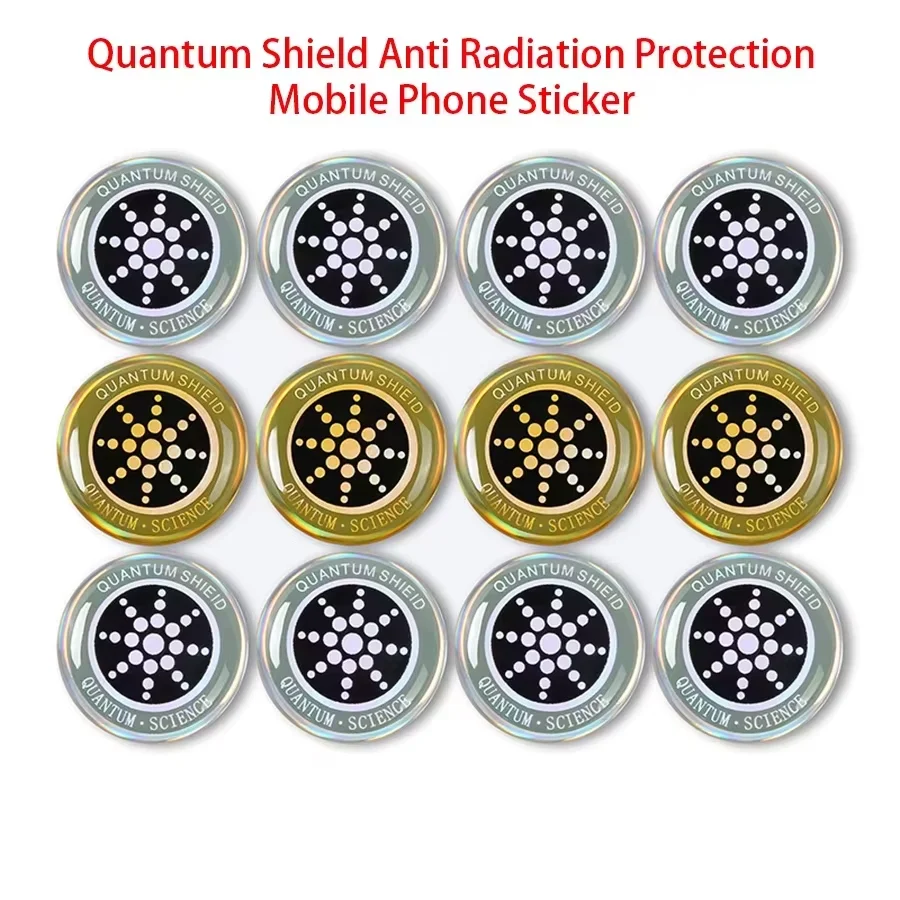 6-Pack EMF Protection Shield Stickers - Anti-Radiation Round Stickers