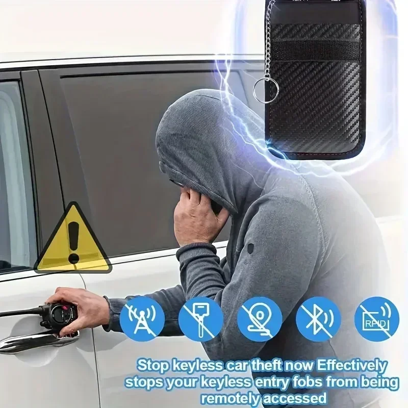 RFID Key Fob Signal Blocker & Faraday Cage Protector Bag