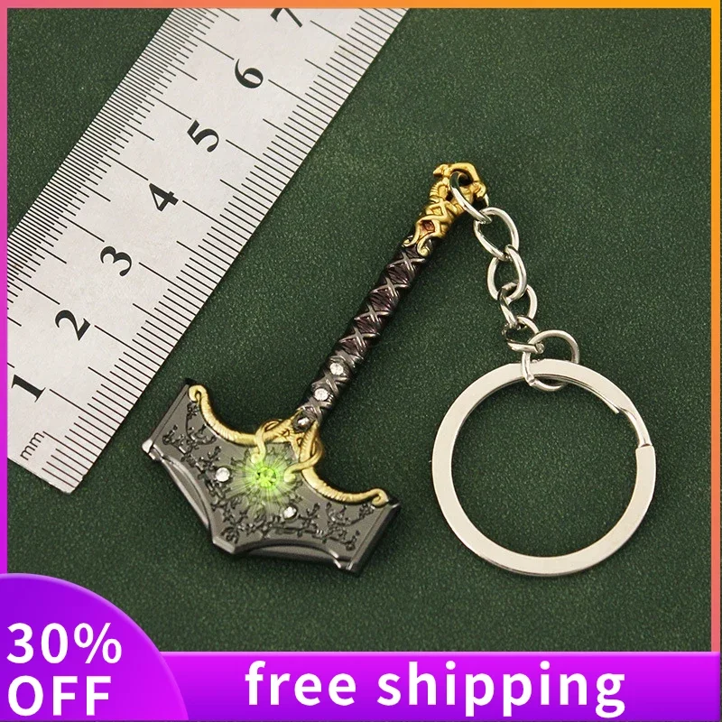 God Of War Arma Thor The Hammer Of Thor Portachiavi Kratos Blades Of Chaos Modello Di Arma Samurai Sword Gifts For Boys Toys Game