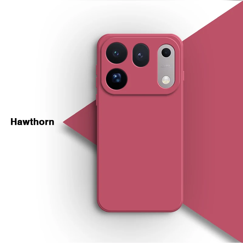 Premium Soft Liquid Silicone Phone Case with Lens Protection - Shockproof Back Cover