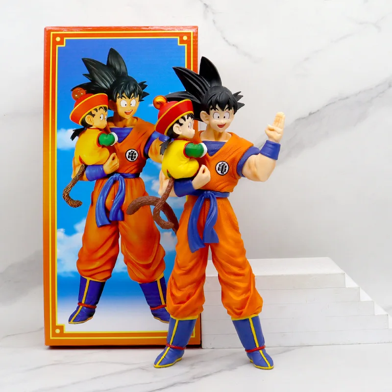 30CM Dragon Ball Anime Figure Son Goku With Gohan Son Goku Figurine Pvc  Action Figures Collection Model for Children Toys Gifts - AliExpress