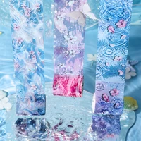 50mm*2m/Roll Sea pattern PET Tape Journaling Supplies Masking Tapes For Sticker Scrapbooking Planner Diary Aesthetic Stationery 2
