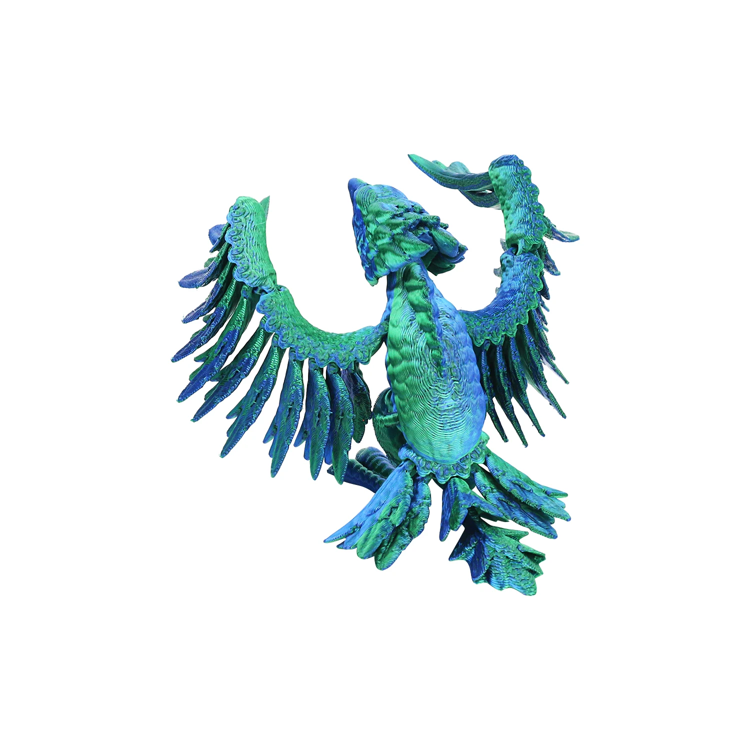 Phoenix Divine Bird Joint Movable Creative Handmade Model New Unique Gift Pressure Relief Toy 4