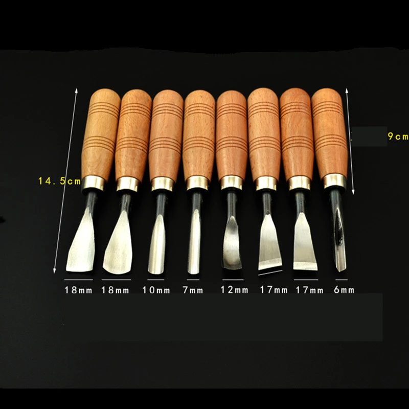 Wood Carving Wood Cut Knife Tool Set 8pcs/set DIY Hand Tools Chisel Set Knives Tool Woodworking woodworking tool