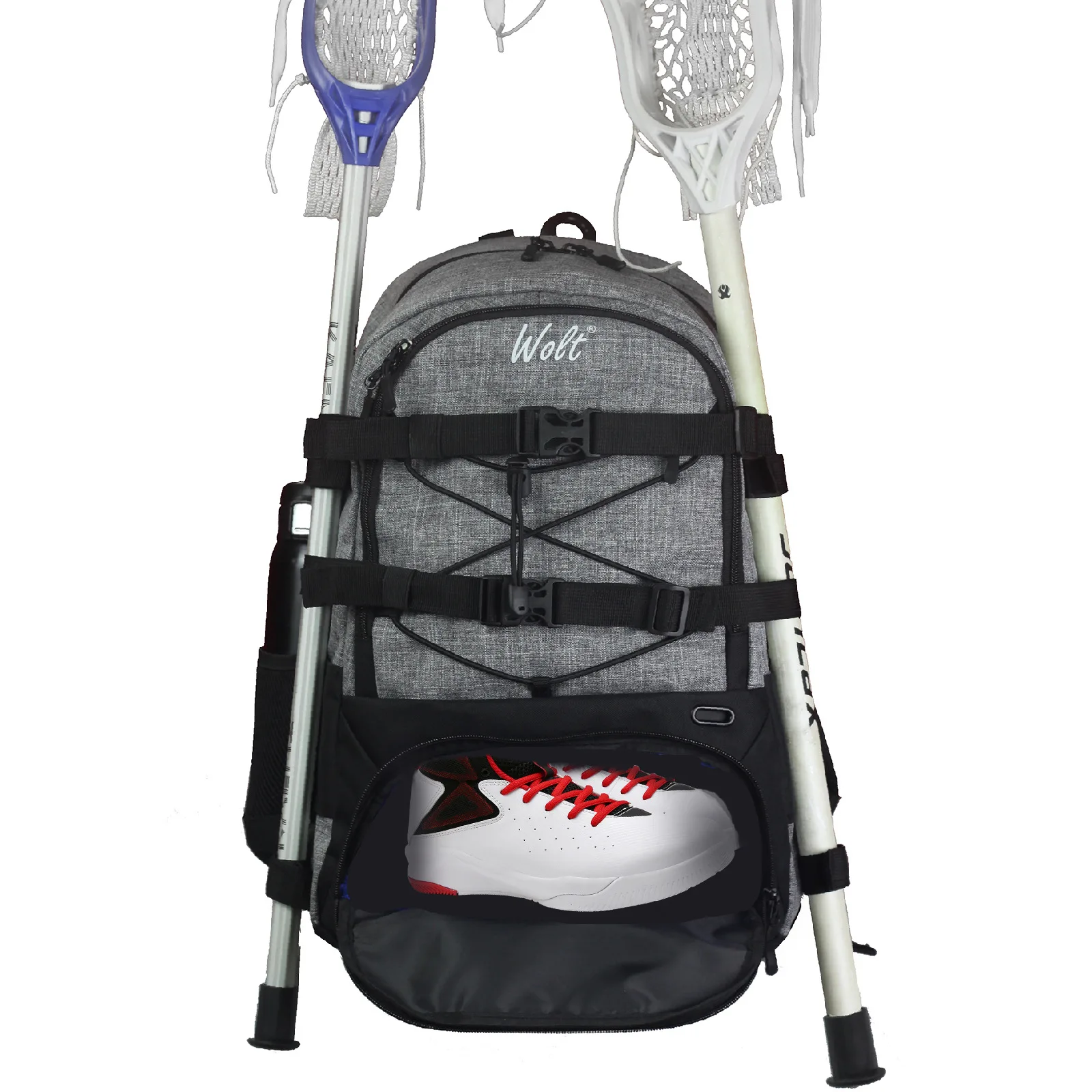

Outdoor Ice Hockey Shoulder Backpack Stick Shoes Separation Large Storage Bag Outdoor Sports Backpack Baseball Bag