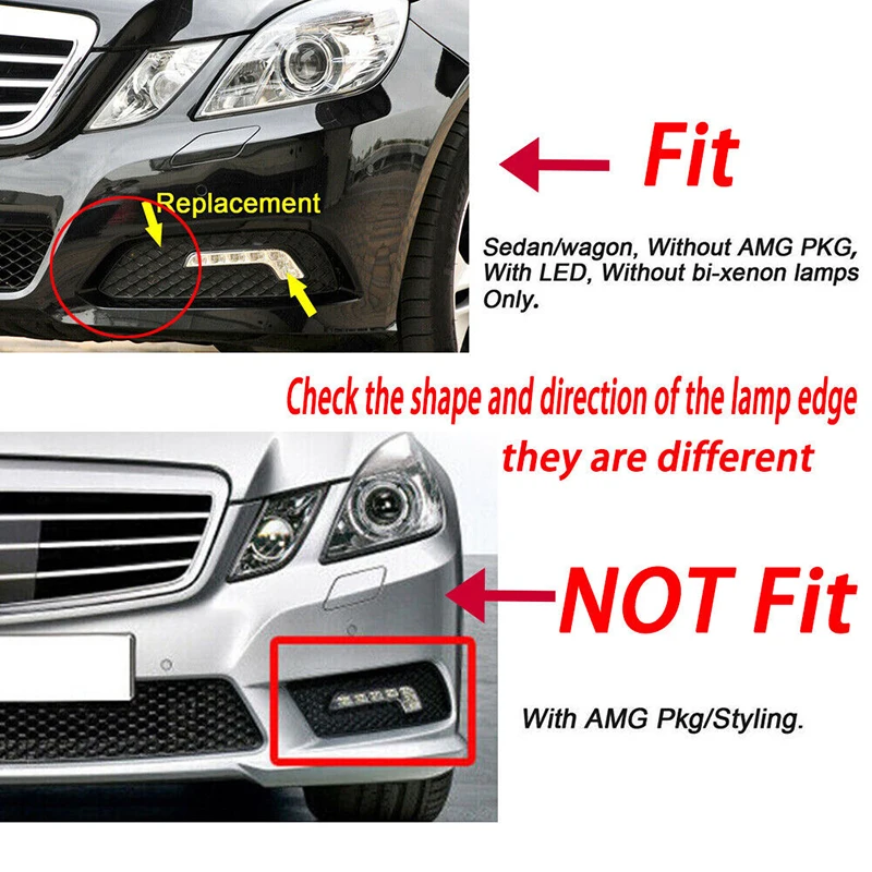 Автомобильные противотуманные фары для Mercedes W212 E350 E550 E63 2010-2016