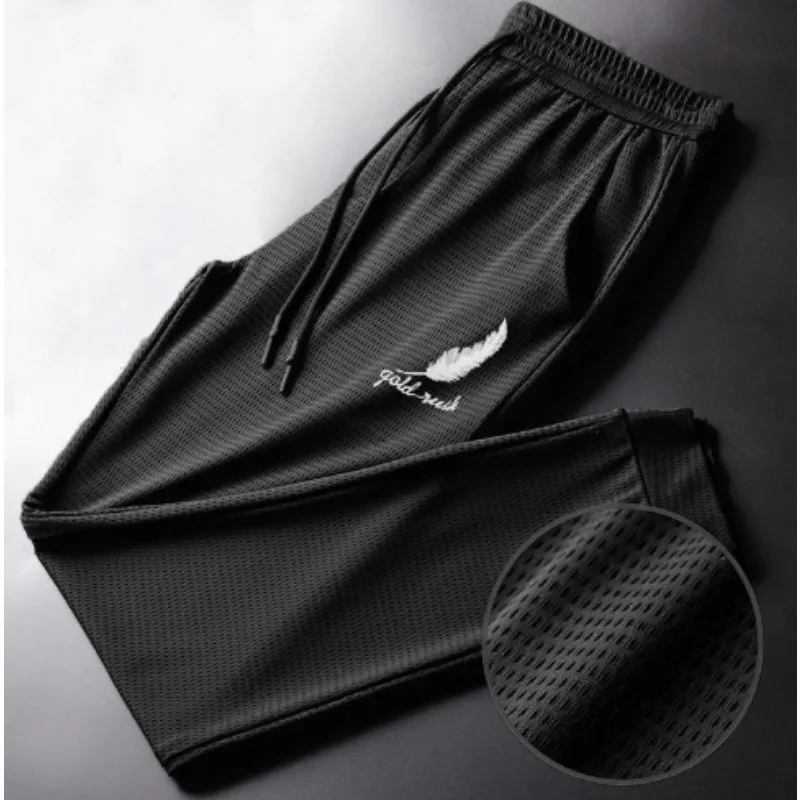 الرجال الصيف جديد الشباب شبكة الحرير الجليد سراويل...