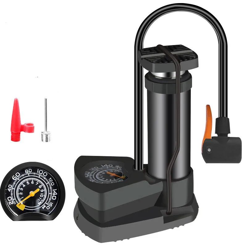 

Air pressure visible foot pump Bicycle basketball football high-pressure pump