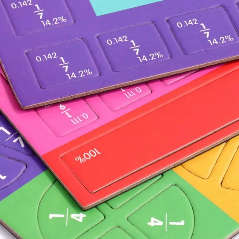 Magnetic Fraction Learning Math Toy Montessori Arithmetic Teaching Aids Wooden Book Educational Toys for Children Christmas 1Set fidget toys educational toys math toys magnetic toys learning puzzle toys teaching aids toys fraction math manipulatives fraction puzzles