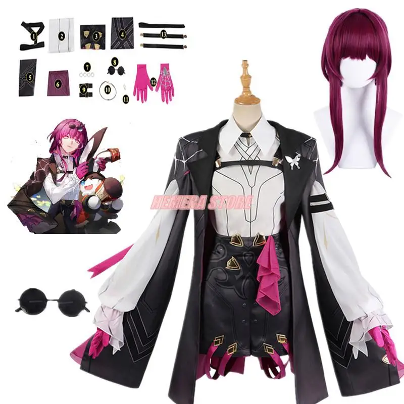 

Kafka Cosplay Anime Star Rail Honkai Costume Uniform Game Honkai: Star Rail Cosplay Costume Kafka Coat Dress Combat Role Play