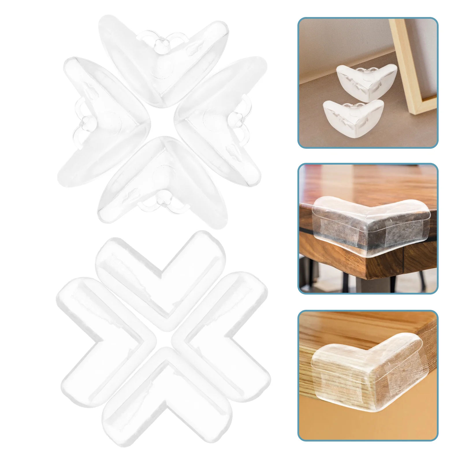 

Desk Corner Protector Guards Protectors for Furniture Baby Proofing Clear Silicone Office Table