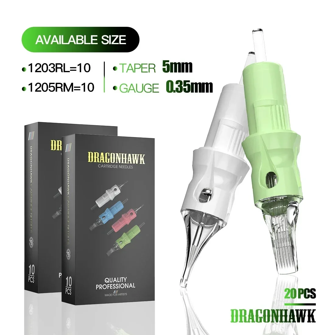 Dragonhawk X20 Wirelee Tattoo Pen Large Capacity Battery with Cartridge Tattoo Needle Ink Tattoo Machine Kit Complete