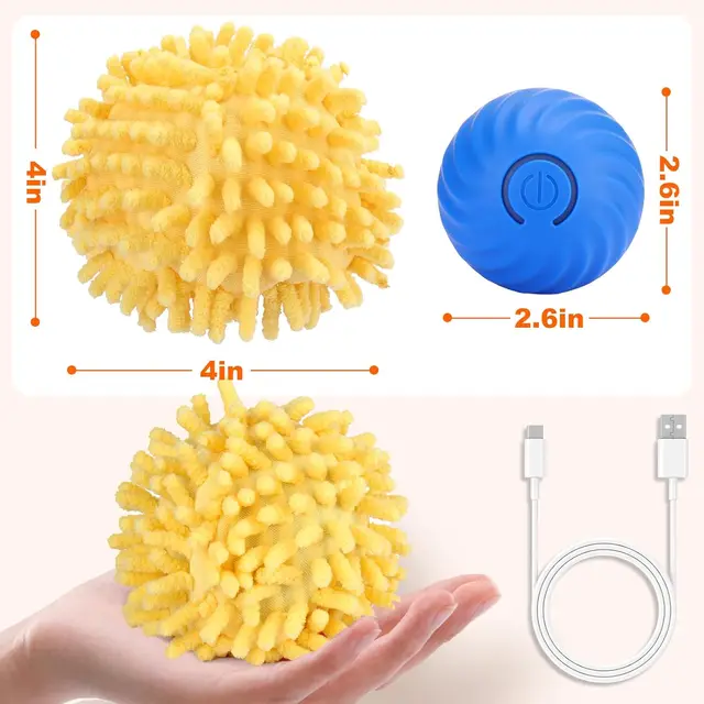 Interactive Dog Toys Moving Ball with Cover Self Rolling Dog Ball for Small/Medium/Large Dogs Automatic Dog Toys Keep Them Busy 6