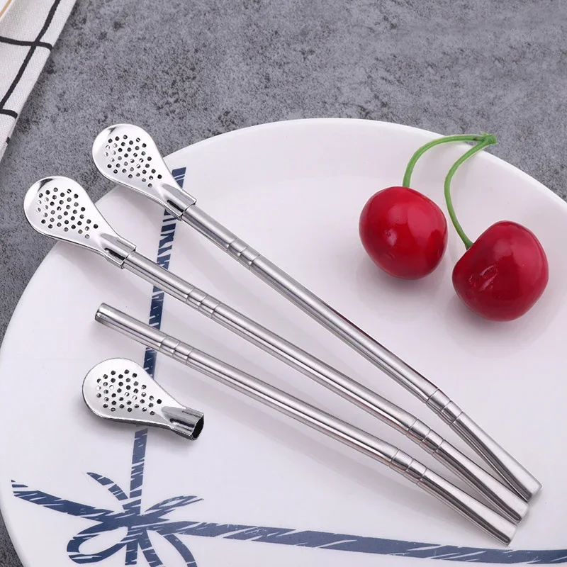 2-Pack Stainless Steel Reusable Yerba Mate Filter Straws