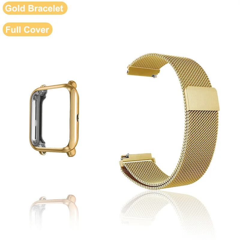 Magnetic Loop Watch Strap with TPU Case and Screen Protector - 20mm