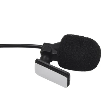Microfono stereo esterno da 3,5 mm per autoradio, laptop e telefono cellulare con pickup anti-interferenza e omnidirezionale