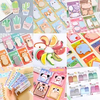 Random Korean Cute Sticky Notes Kawaii Notepad Memo Pad Cat Post Aesthetic Stationery To Do List Paper Index Book Sticker Check 1