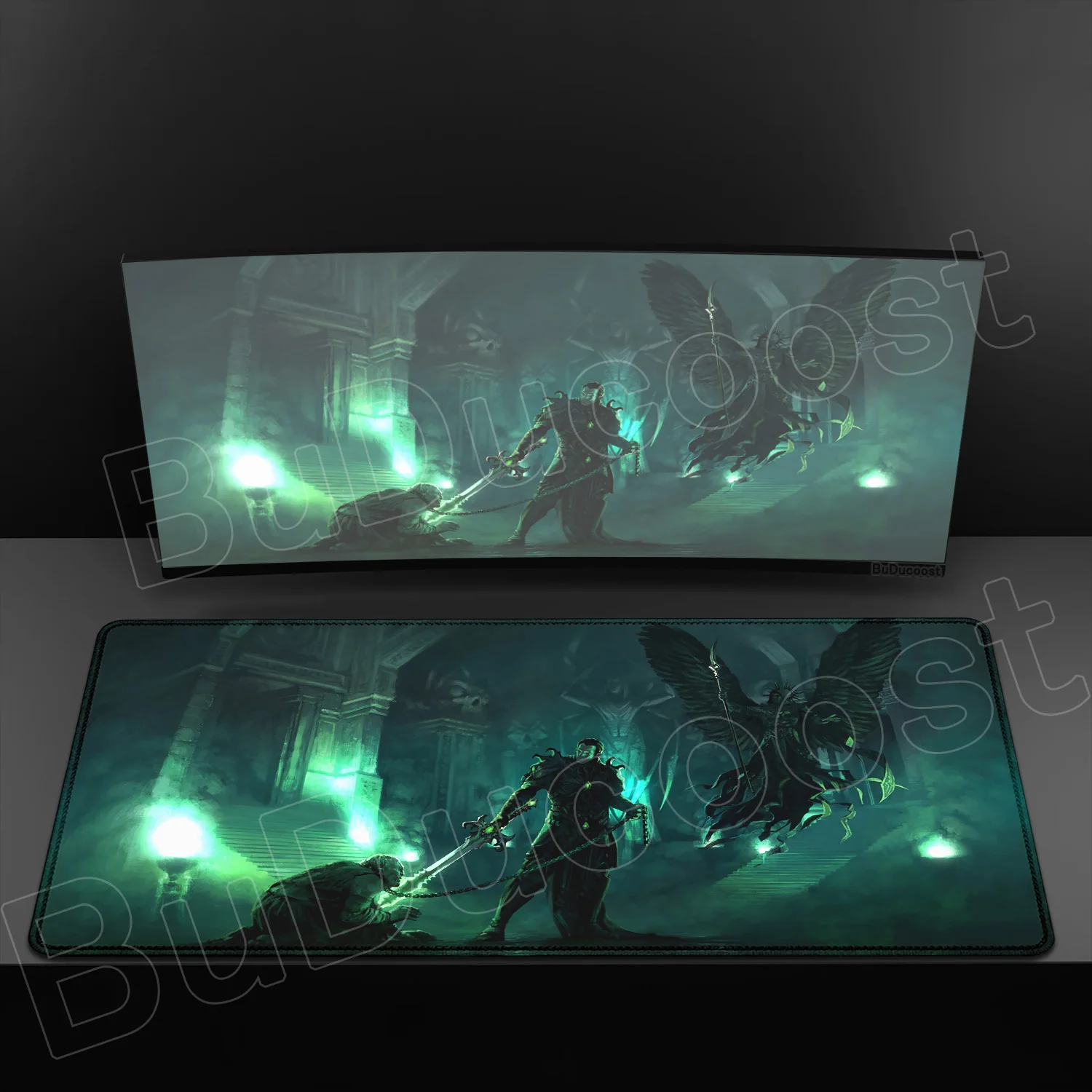 Heroes of Might and Magic Medieval Game Desk Mat - HD Print XXL Non-Slip Mouse Pad