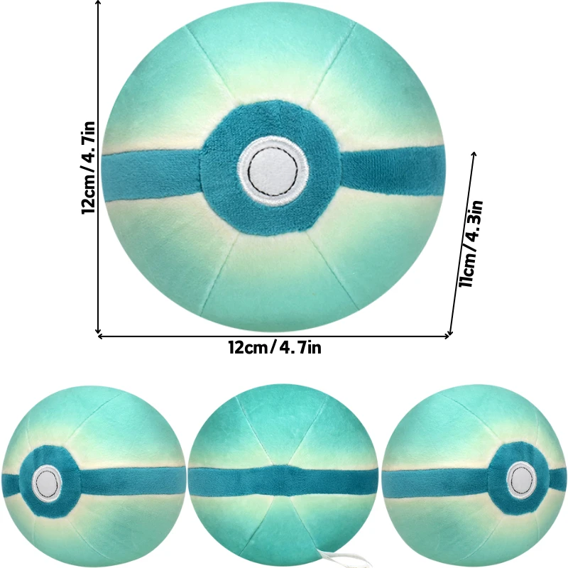thumbnail image 1 of Juguetes de peluche suaves Kawaii Pokemon Poké Master Ball Lindo Anime Gran Ultra Dusk Ball Animales de peluche Muñecas de peluche Regalos de cumpleaños, 1 of 5