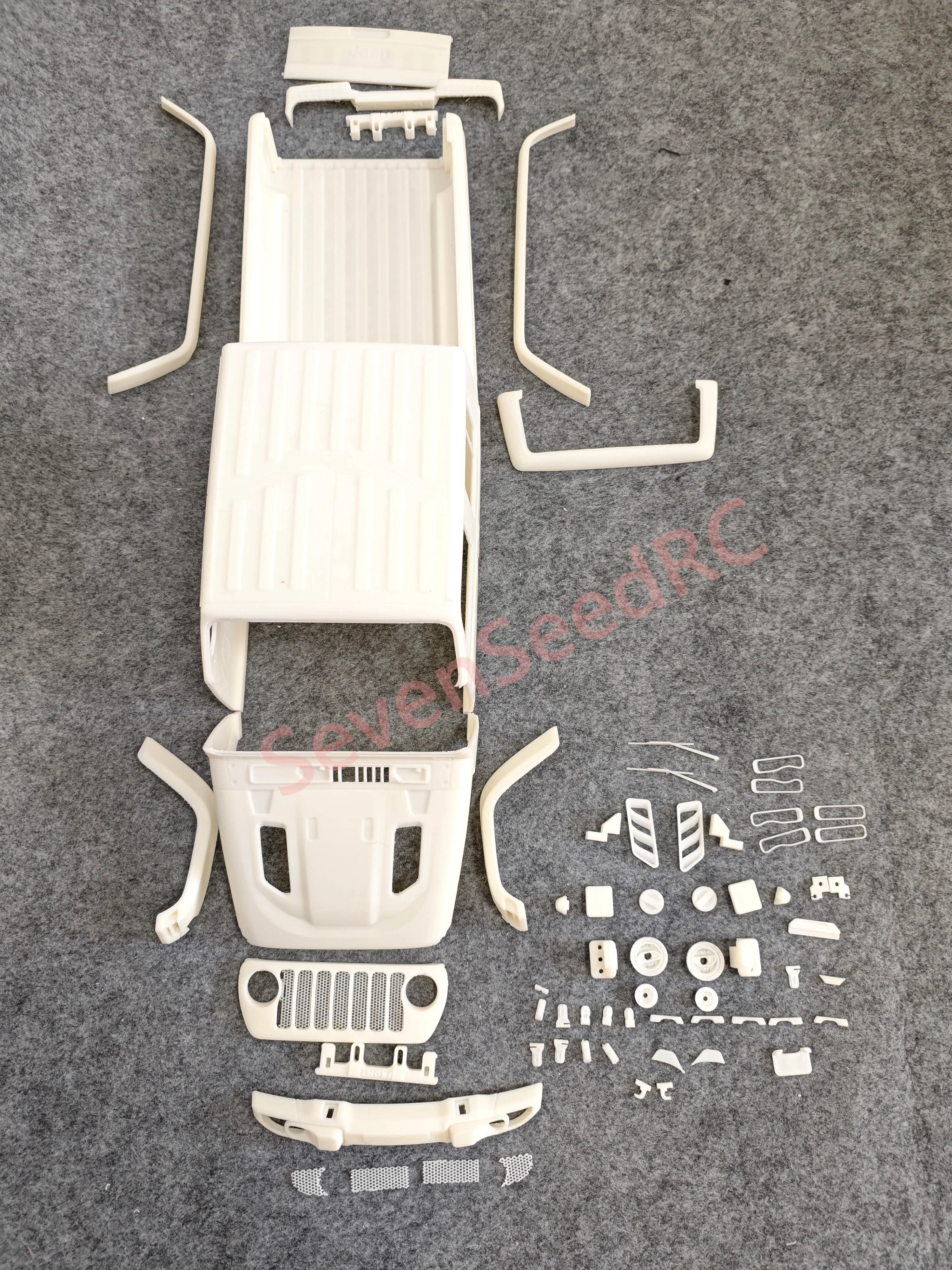 3d print car body kit Gladiator 6x6 Hard Body 313/324 WHEELBASE TRX6 SCX10 NT4 JT4 RGT 3