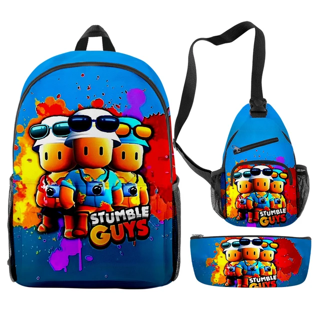 Sac d'école Stumble Guile 3D pour enfants, sac à bandoulière, sac à dos  pour ordinateur portable, trousse à crayons, primaire, collège, garçons,  filles, ensemble de 3 pièces - AliExpress