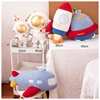 ZU Space Theme Party Home Decor Cute Astronauts UFO Rocket and Plane Plush Toys Boys Tent Room Throw Pillows 2