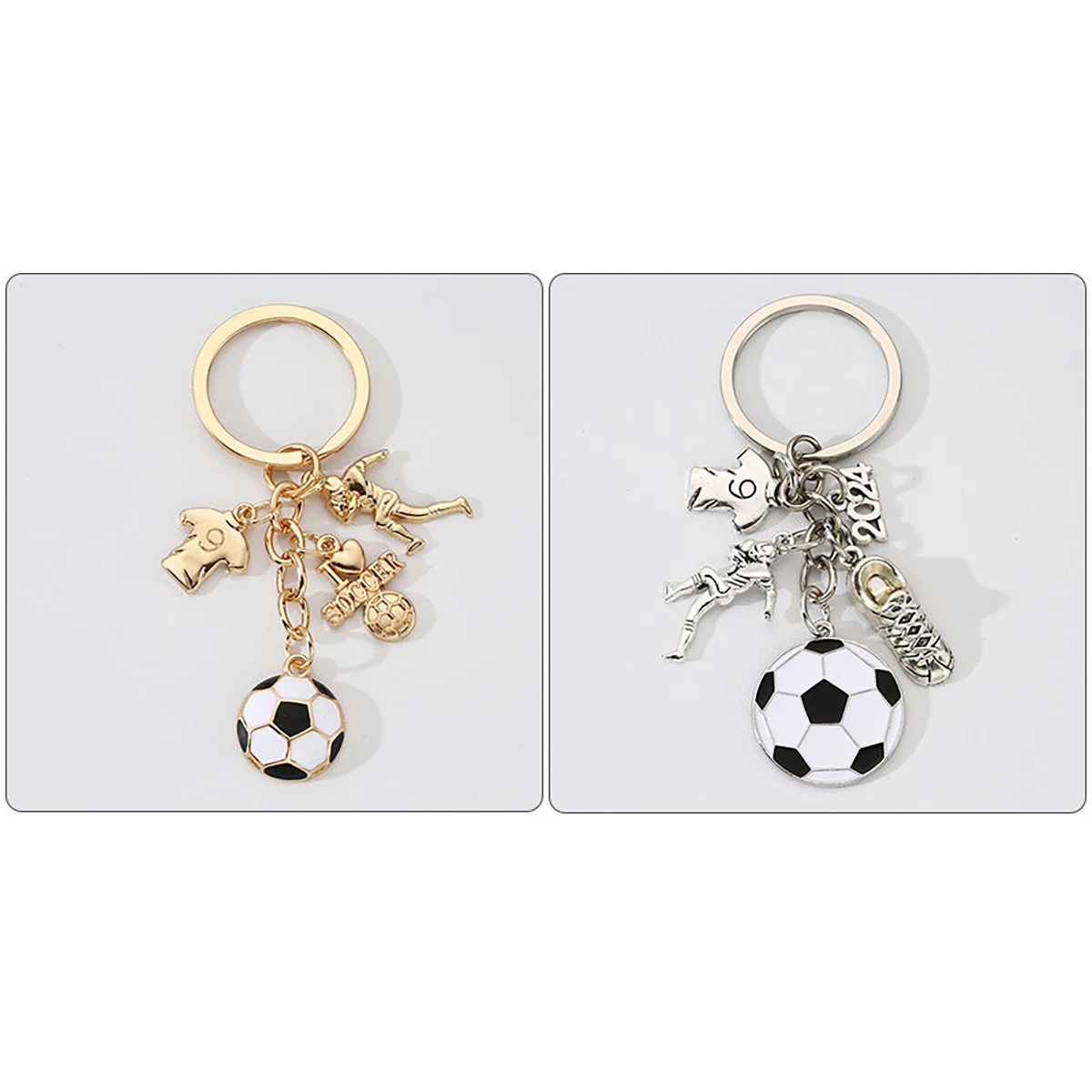 لاعبي كرة القدم الرياضية الجديدة، عشاق الرياضة، سلسلة مفاتيح تذكارية، هدايا تذكارية للأخوة والأصدقاء