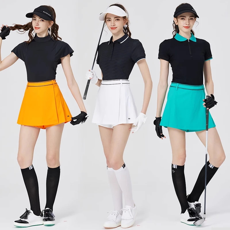 BG new golf ladies skirt fashion breathable quick dry short skort woman tennis badmintion sports shorts female golf clothes