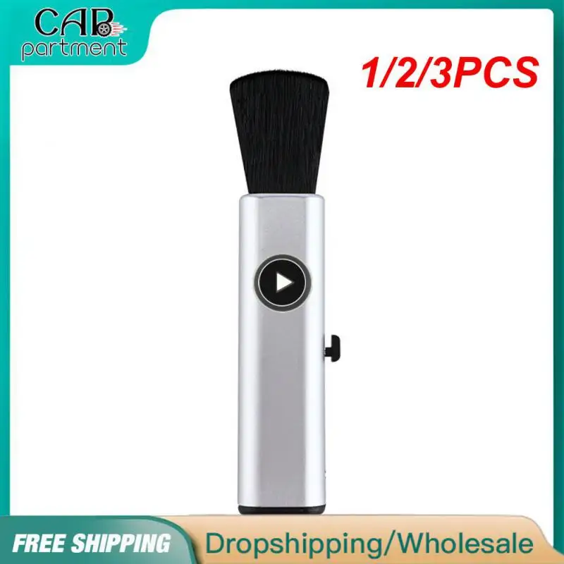 

1/2/3PCS Car Detail Cleaning Retractable Brush for Dashboard Air Conditioner PC Keyboard Universal Cleaning Soft Wool Small