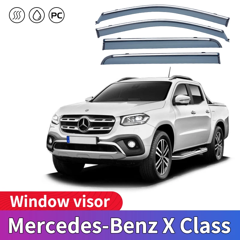 

Door sun visor For Mercedes-Benz X Class W470 Window Visor Awning Trim Cover Exterior Car-Styling