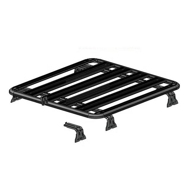 

4x4 car roof top rack with aluminum material 135x125cm luggage rack with steel universal bracket baggage carrier