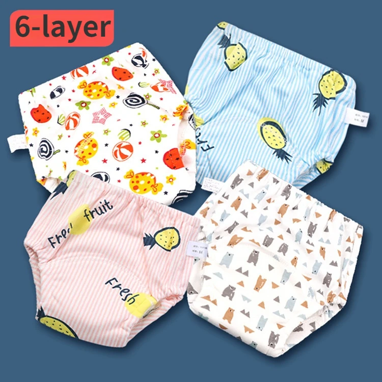 Summer 6 Layer Baby Clothes Diapers Reusable Nappies Cloth Diaper Washable Infants Children