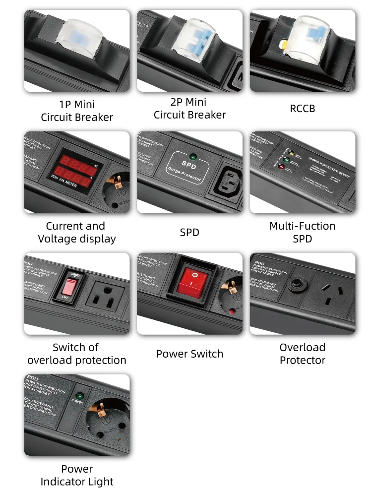 IEC 19 ġ C19 C13 , 8Way, 10V, 13A, 16A ,   Ʈ,  ġ ̺, PDU