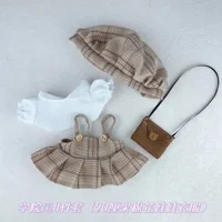 20cm cotton doll clothes can be worn as a chubby body in a college style forest suit, plush doll dress, and baby clothes 1