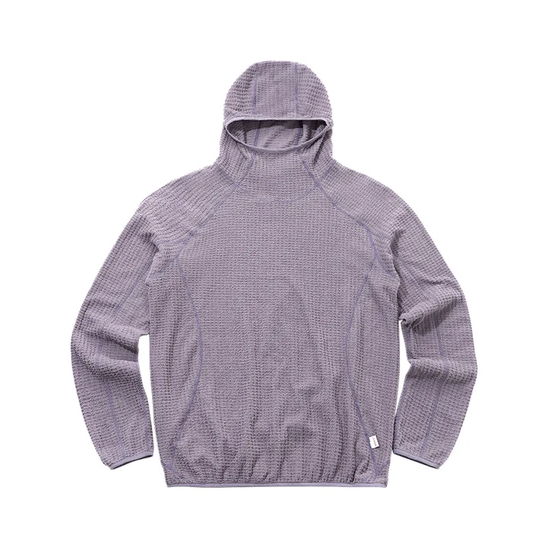 Men's air fleece hooded sweater autumn and winter lightweight thermal hoodie couple men fleece jacket