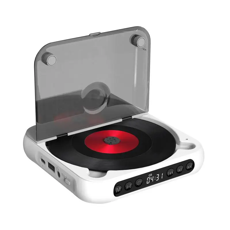 Портативный динамик CDPlayer Blutooth, стерео Hi-Fi музыкальные диски, плеер CDWalkman, управление FM-радио, автомобильный CDPlayer, воспроизведение USB AUX