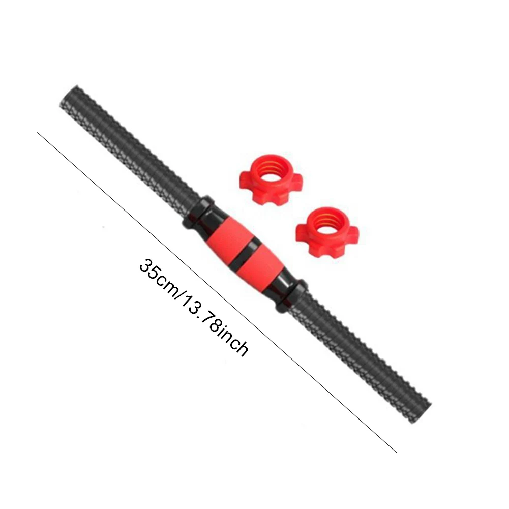 2PCS 35/40cm Dumbbell Bar Dumbbell Handle With Non-Slip Grip Universal Barbell Bar For Strength Training Large Fitness Equipment