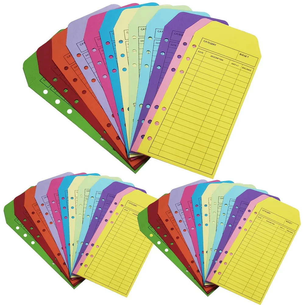 

36 Pcs Expense Tracker Budget Sheet Cash Envelopes Money Envelope for Tracking Budget Money Saving, 12 Colors