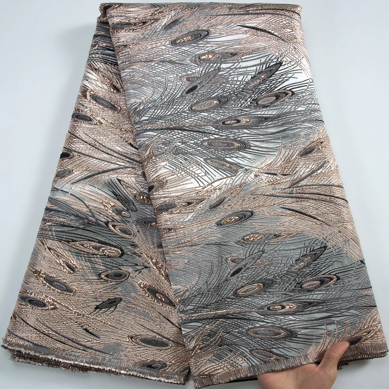 French Jacquard Lace Fabric for Wedding Dresses