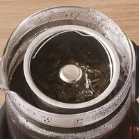 Bouilloire Électrique Intelligente 1,5 L, Théière Vapeur Multifonction, Pot de Santé à Température Contrôlée, Théière en Verre pour Bureau, Fonction Maintien au Chaud Automatique 5