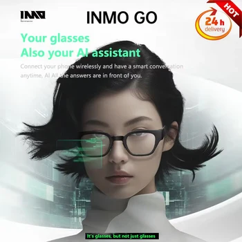 Occhiali INMO Go Smart AR Occhiali traduttore assistente AI ultraleggeri wireless reali per musica/chiamata/traducatore/prospinatore/navigazione