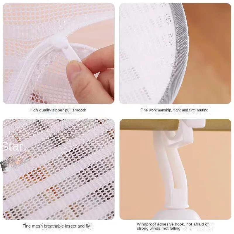 3layer Drying Net Breathable Quick Drying Hanging Mesh Holder Anti-mosquito Drying Foods Fish Net For Socks Underwear Drying