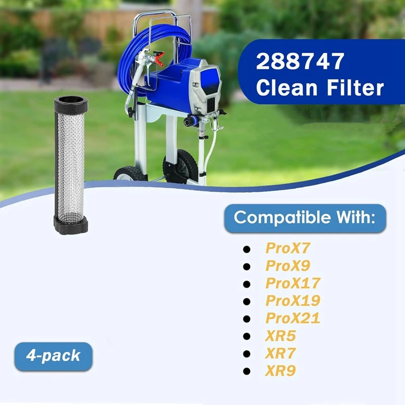 4Pcs 288747 Paint Sprayer Strainers, 8Pack Filters For Magnum Prox7, Prox9, Prox17, Prox19, Prox21, XR5, XR7, XR9