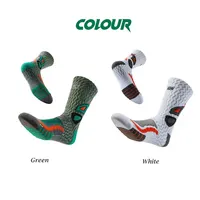 Chaussettes de Sport à fond de serviette pour hommes 9-12, respirantes, antidérapantes, coupe haute, chaussettes de basket-ball, Absorption d'humidité 4