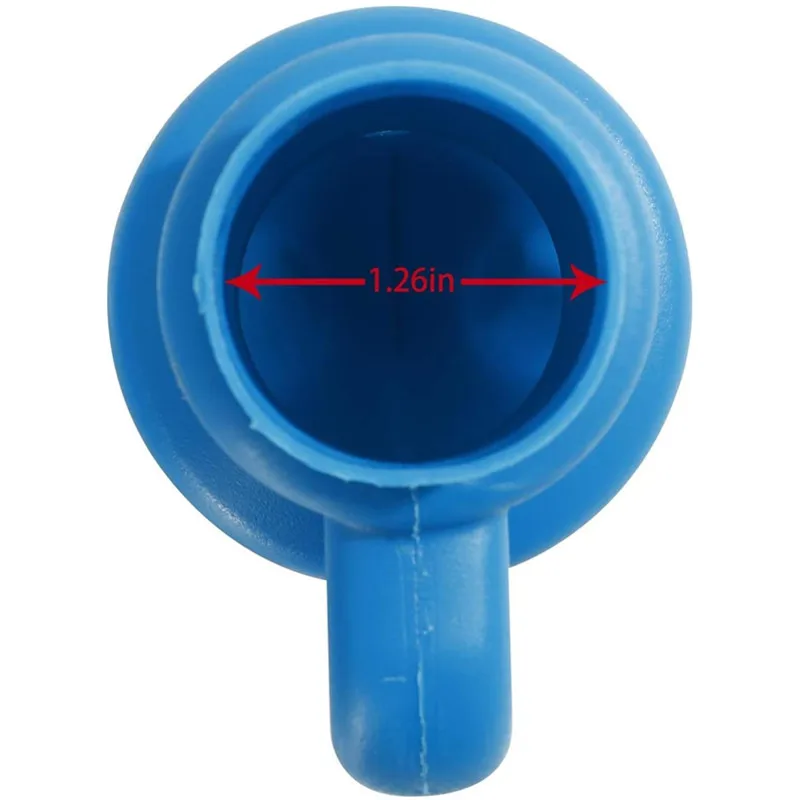 6Pcs Trampoline Enclosure Pole Caps with Screws 0.98/1.26/1.5&rdquo;Diameter Waterproof Durable Safety Leisure Spare Part for Net Hook Trampoline End Cap